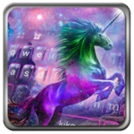 coloring unicorn theme android application logo